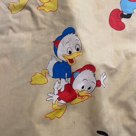 Vintage Fashion Manor Pennys Disney Donald Duck Mickey Minnie Daisy fitted sheet - Picture 5 of 15